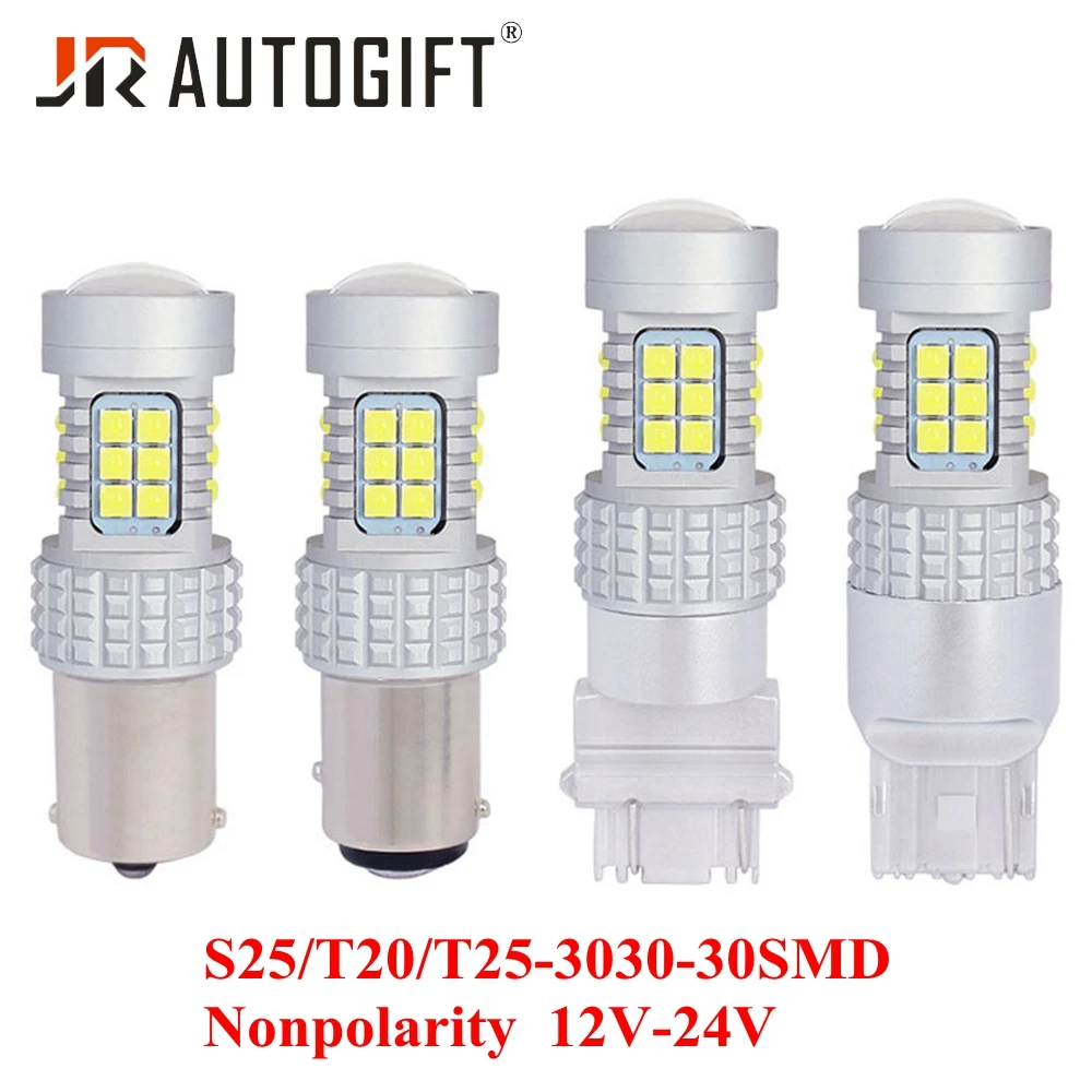 

10 шт. 1156 3030 P21W Ba15s 30SMD S25 T20 T25 Белый светодиодный фонарь заднего хода автомобильный сигнал поворота Стоп DRL дневные ходосветильник