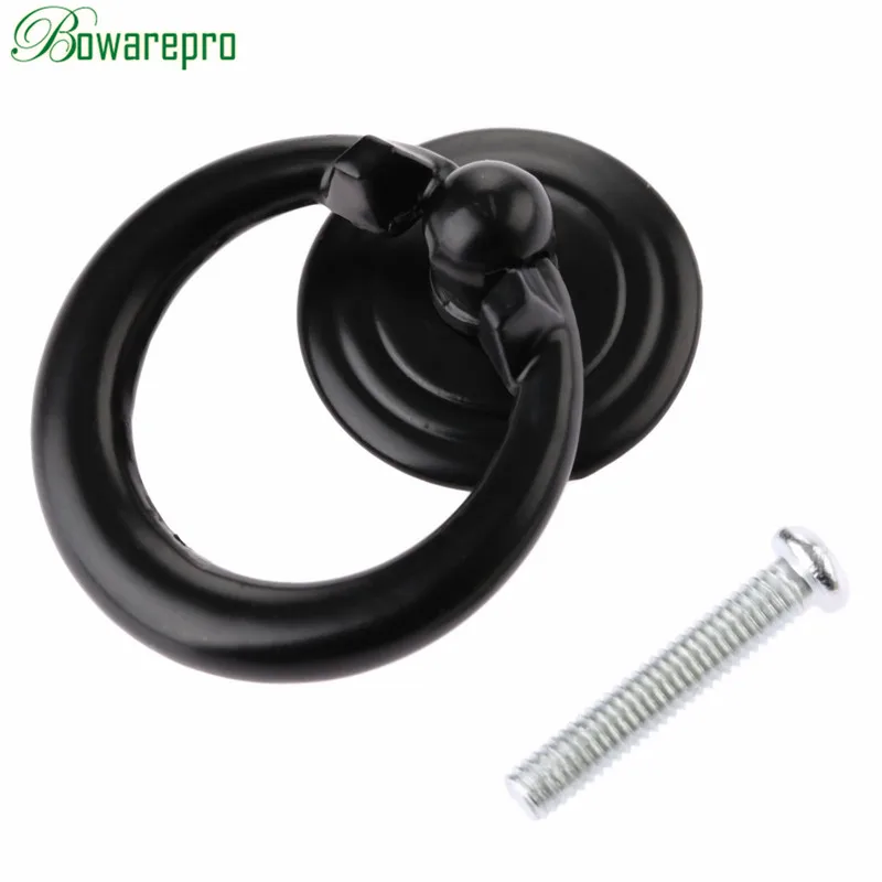 bowarepro 1Pc Furniture Handle Black Cabinet Knobs and Handles Drawer Door Knobs Cabinet Cupboard Handle Pull Furniture Hardware