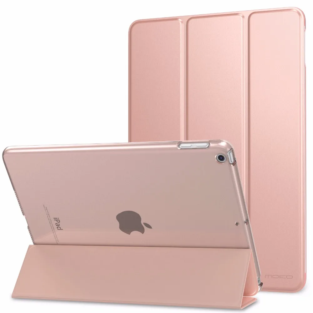 Case for iPad 9.7 2018/2017 Slim Lightweight Smart Shell Stand Cover with Translucent Frosted Back Protector for Apple iPad 9.7