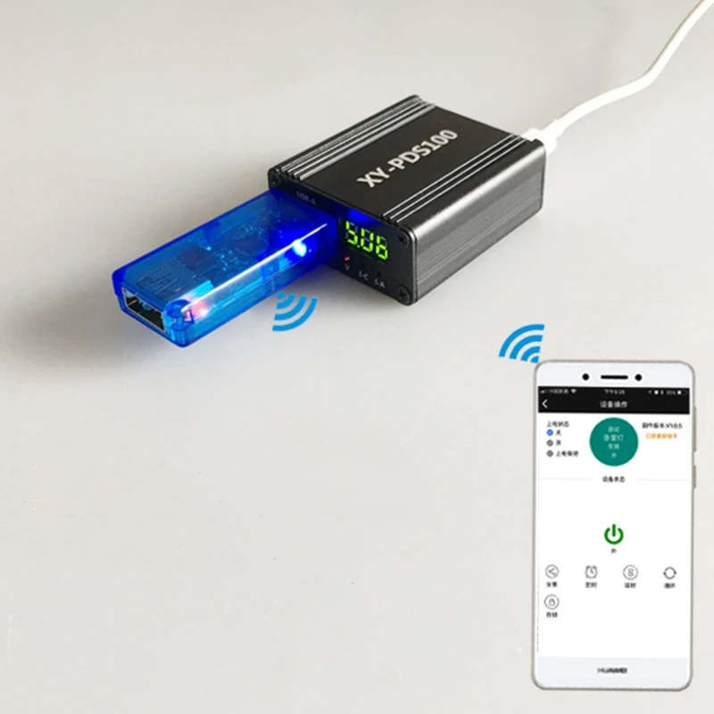 PDS100 QC4.0 PD3.0 12-28V 100W Mobile Phone Quick Charger Step Down Module with DC and Type-C Dual Port Input