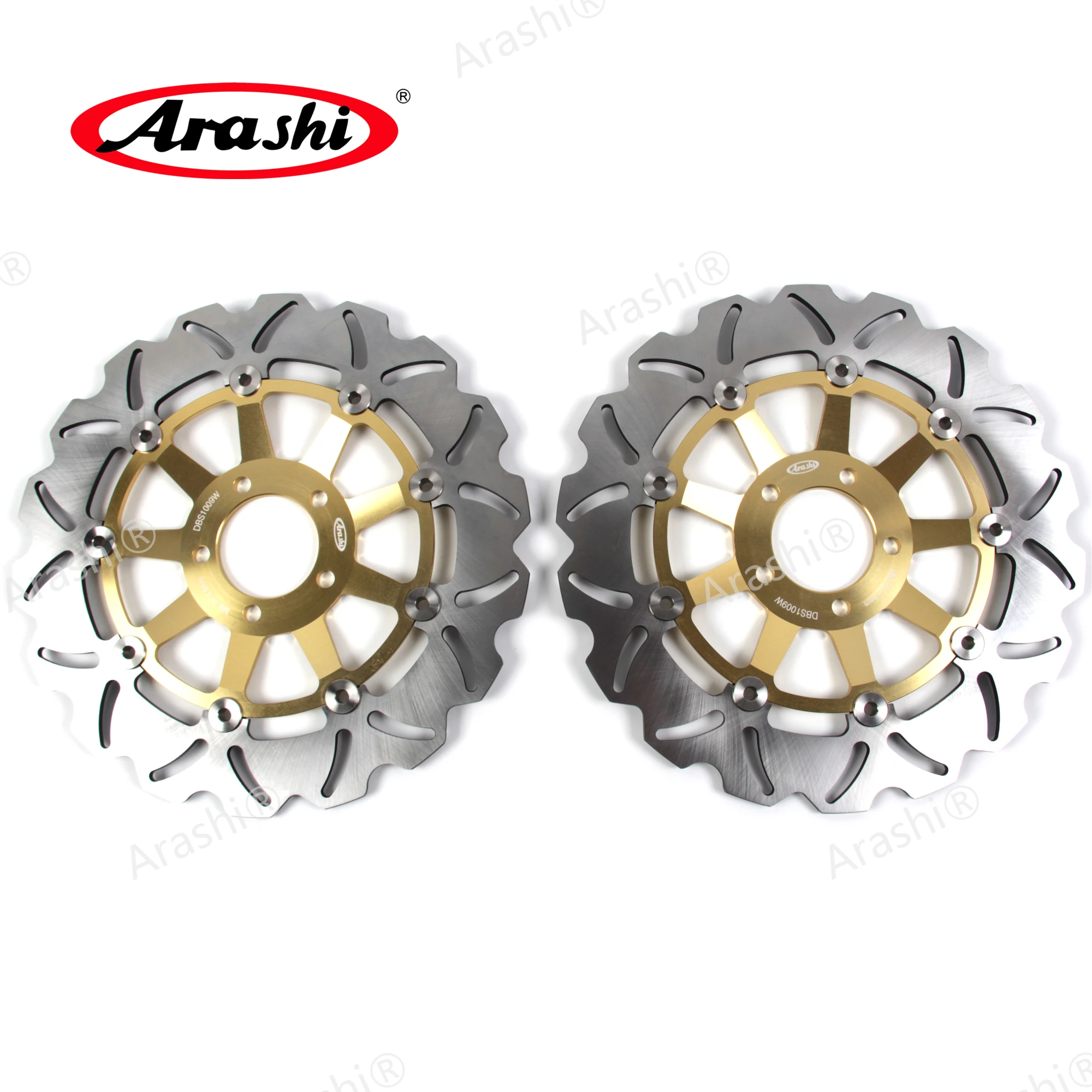 Arashi 1 Pair For KAWASAKI ZX9R 2000 2001 CNC Front Brake Discs Rotors NINJA ZX-9R ZX 9R 900 2000 2001 ZXR750 ZXR-R 750 ZZR1100