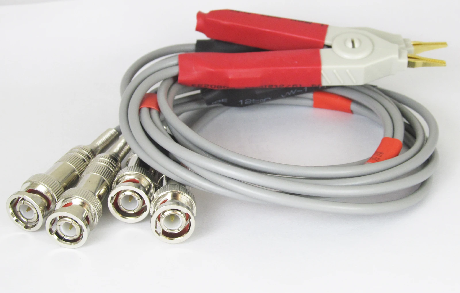 1 Set pinza Kelvin para medidor LCR con 4 BNC macho prueba cables