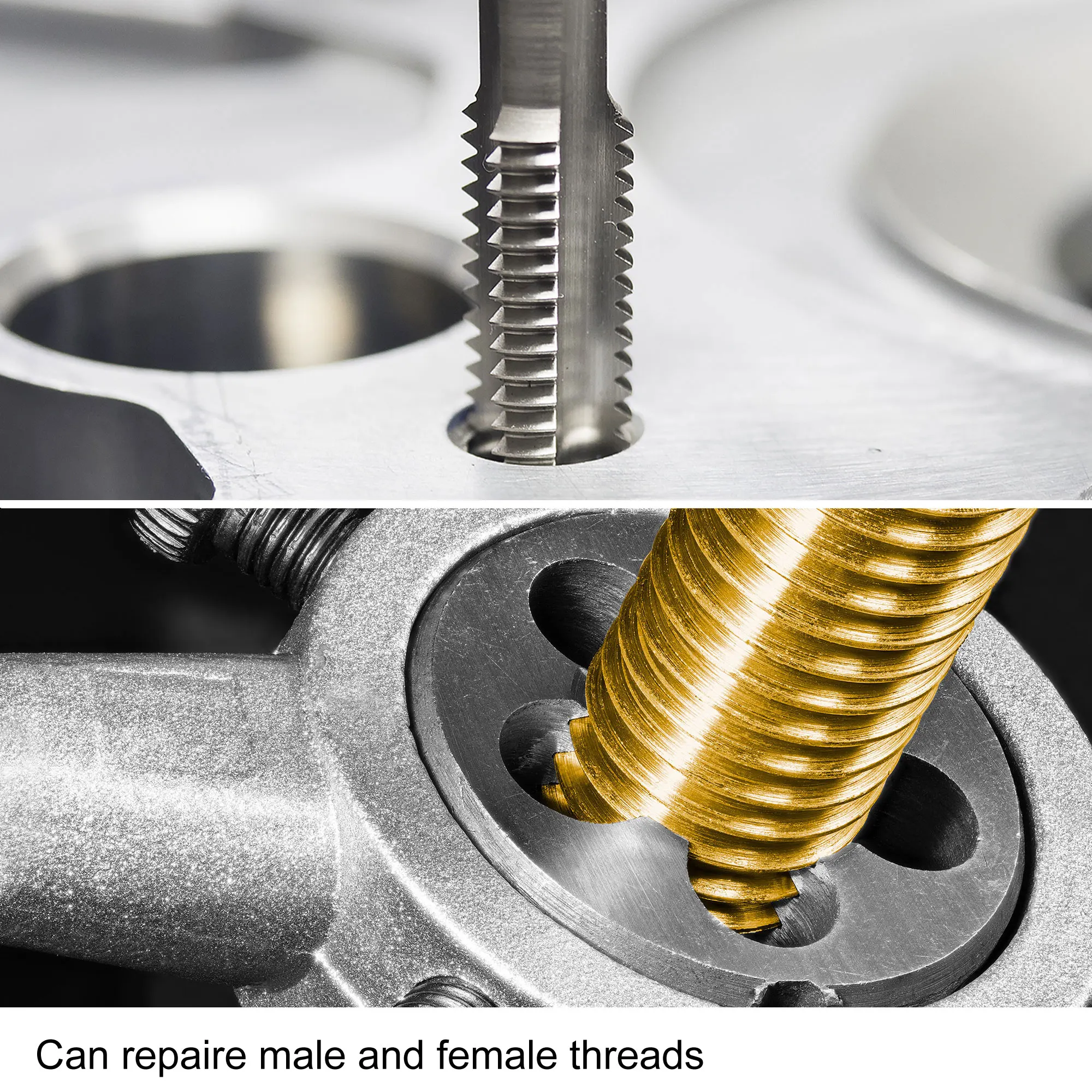 Uxcell M4 X 0.7Mm Metric Linkerhand Tappen Set Machine Draad Tap Met Ronde Sterven