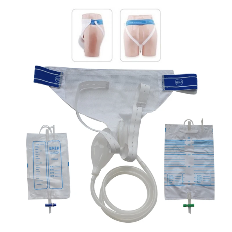 Male / Female/elderly Urine Bag Urine Collection Set Breathable Urinal Spill Proof Bag For Urine Incontinence