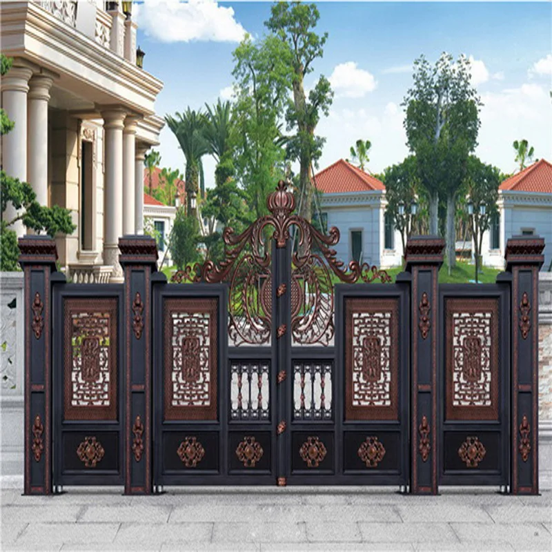 Modern House High Quality Wrought Iron Main Gates Designs Front door Security Gate