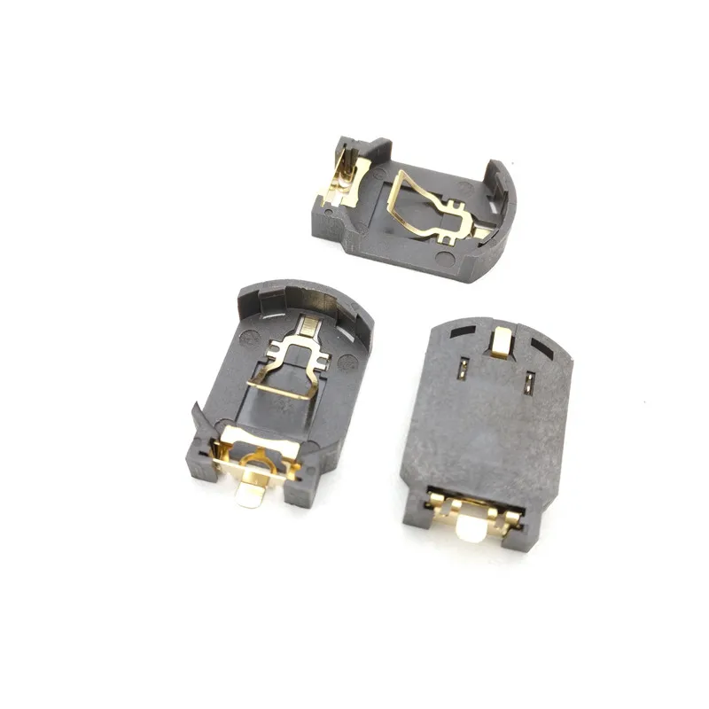 1500pcs/lot MasterFire CR2032 2025 CR2025 Gold plated SMD Button Coin Cell Battery Holder Socket Cover Storage Box Case Base