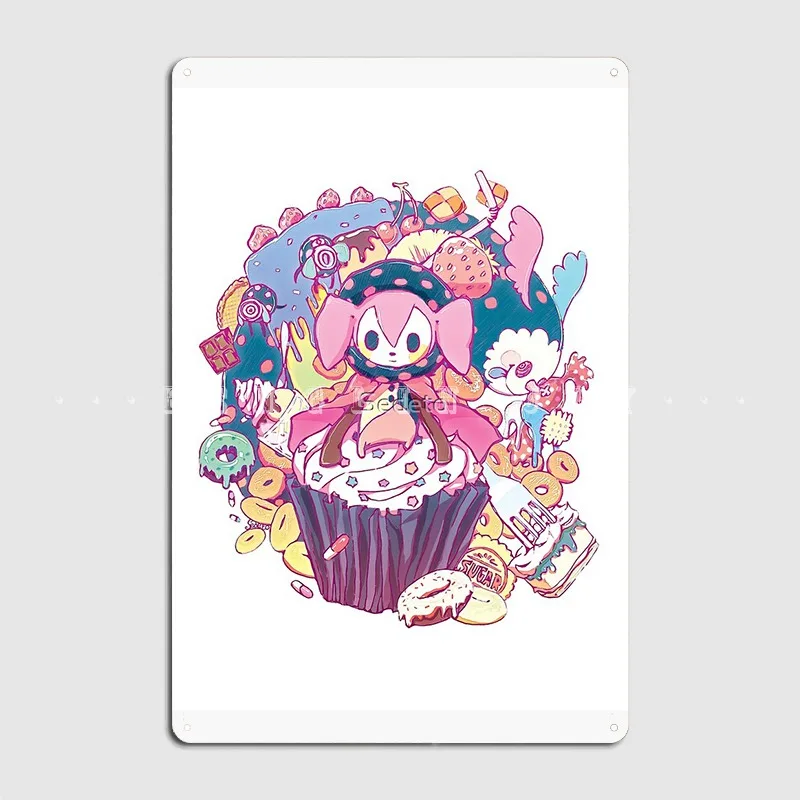 Puella Magi Magica Madoka Charlotte And Friends Metal Sign Club Party Cinema Personalized Plaques Tin Sign Poster