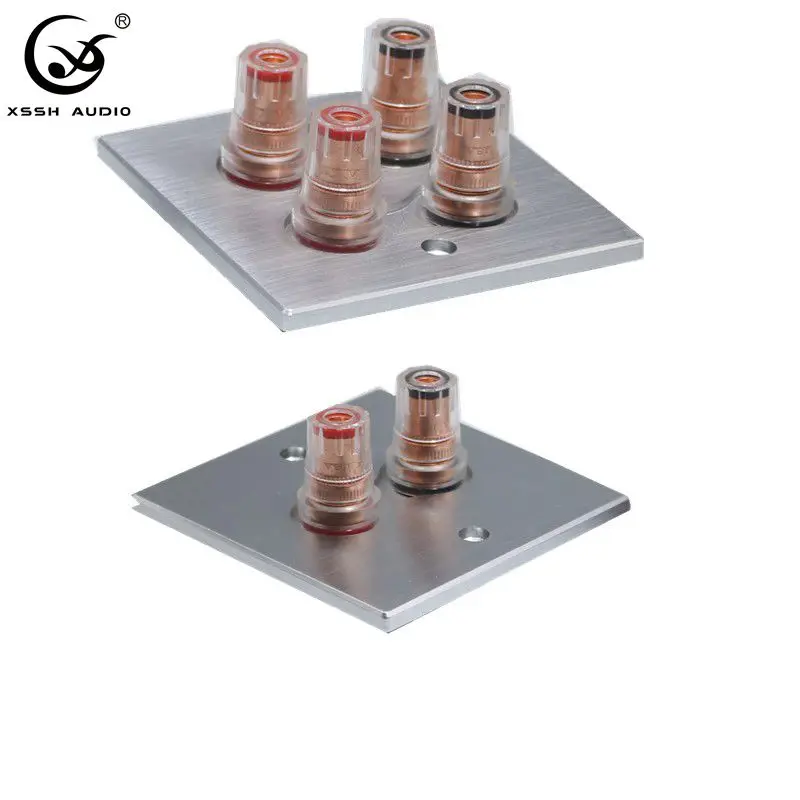 바인딩 포스트 XSSH OEM 오디오 구리 황동 앰프 스피커 터미널, 여성 짧은 버전, 바인딩 포스트 및 플레이트 소켓 포함