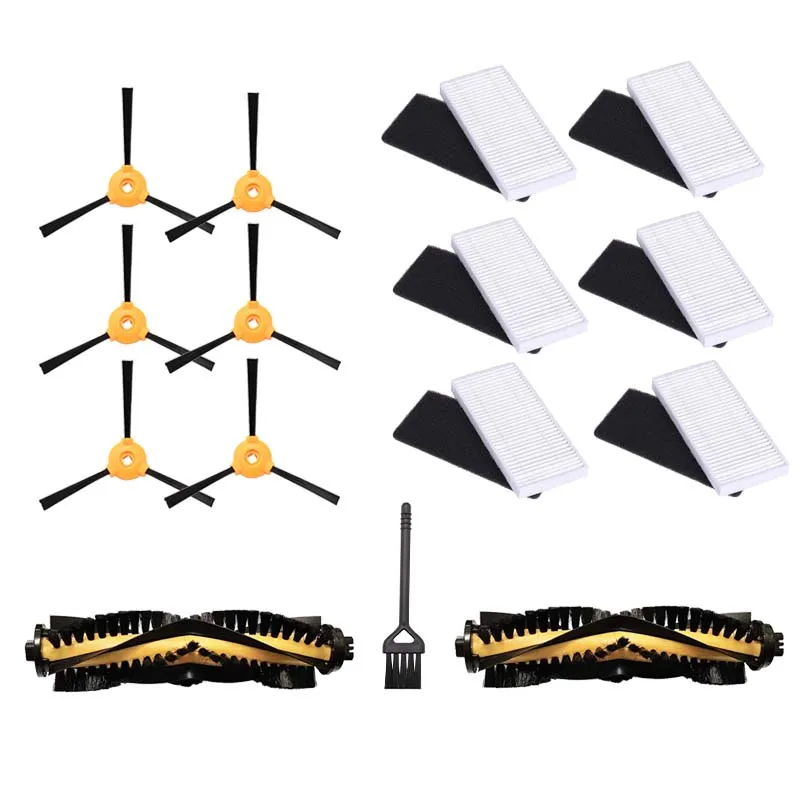 Brosse centrale/latérale + filtre Hepa pour Conga 990, pièces lavables, accessoires de remplacement pour aspirateur robot, excellente excellence