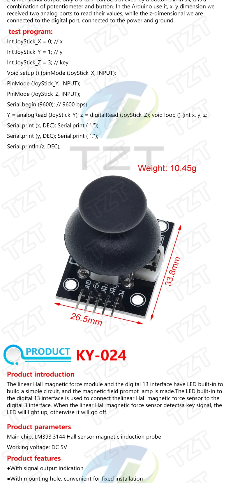 Für Arduino 45 Arten von Sensoren Digitaler Temperatur-Feuchtigkeits-RGB-LED-Boden-Buzzer-Ton-Ultraschall-Regentropfen-Sensormodul DHT11 – Detail 19