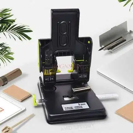 Punch 70-page labor-saving double-hole heavy-duty thickened document two-hole binding a4 paper loose-leaf punching machine