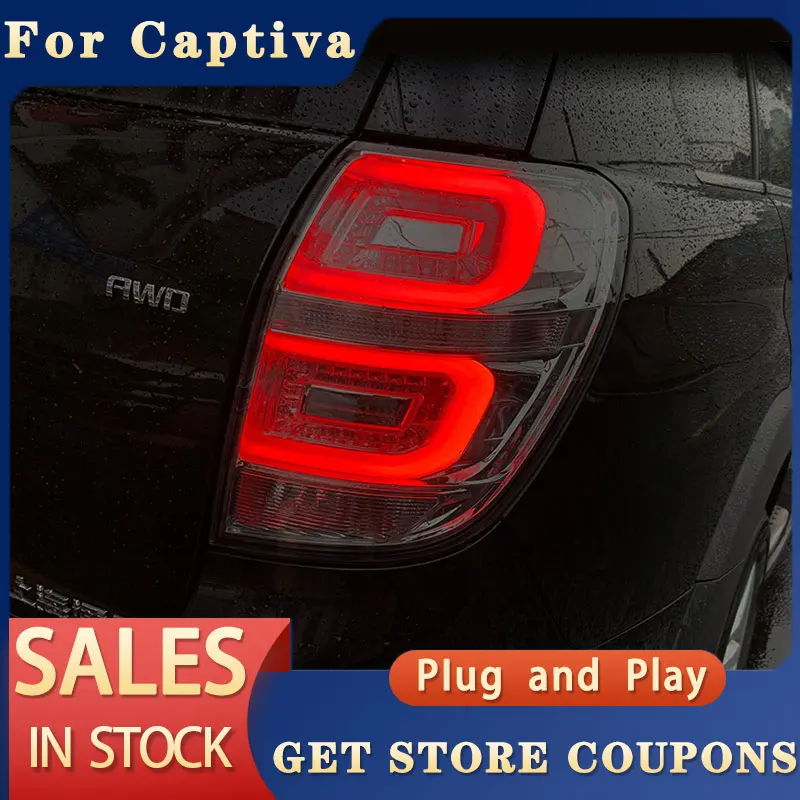 

Светодиодные задние фонари для Chevrolet Captiva 2008-2017, светодиодные задние фонари Kaptiva с функцией дневных ходовых огней и указателей поворота.