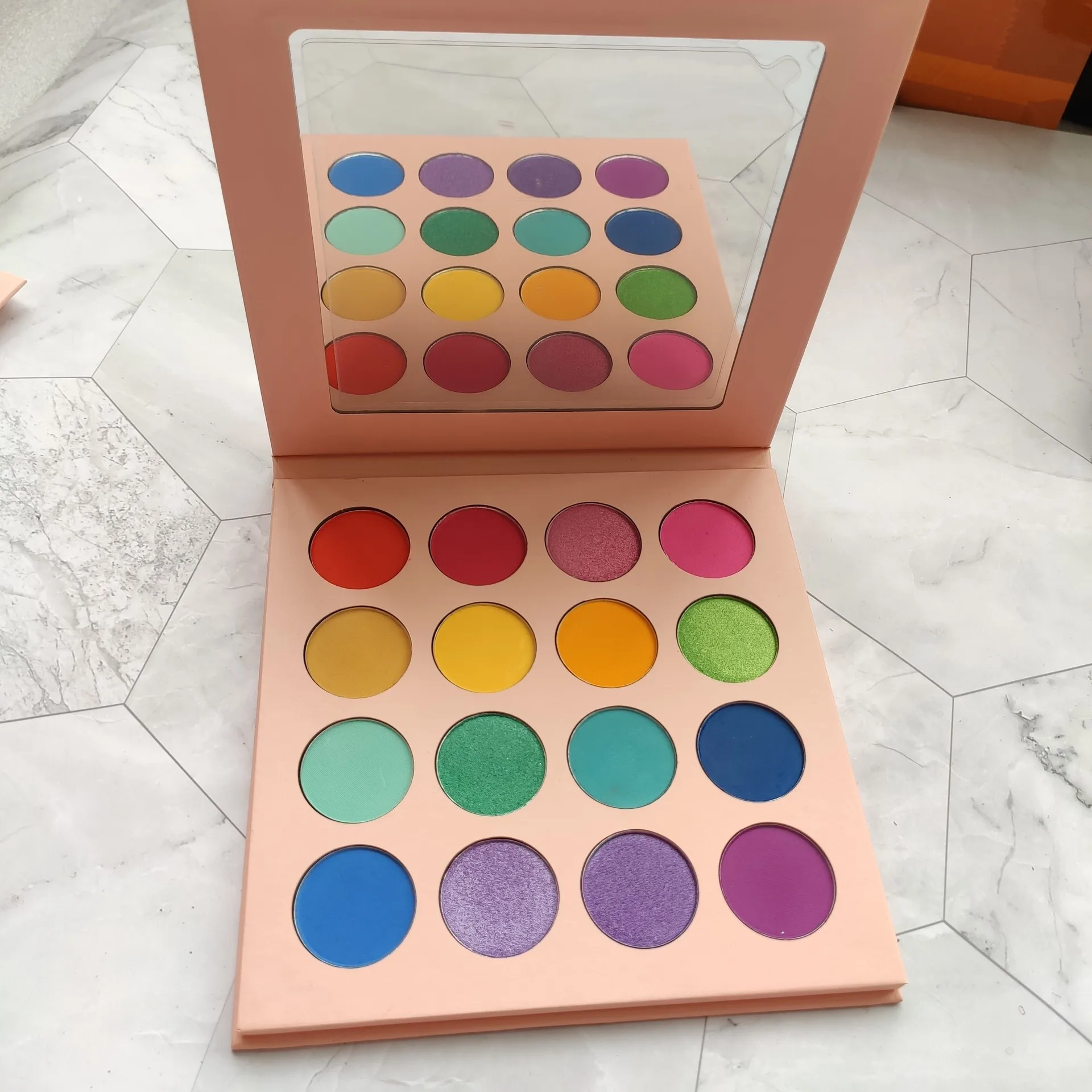 Palette de fards à paupières rose, vente en gros, produits de marque privée, maquillage personnalisé, sans Logo, nuances naturelles, Nude, cosmétiques, 30 pièces/lot