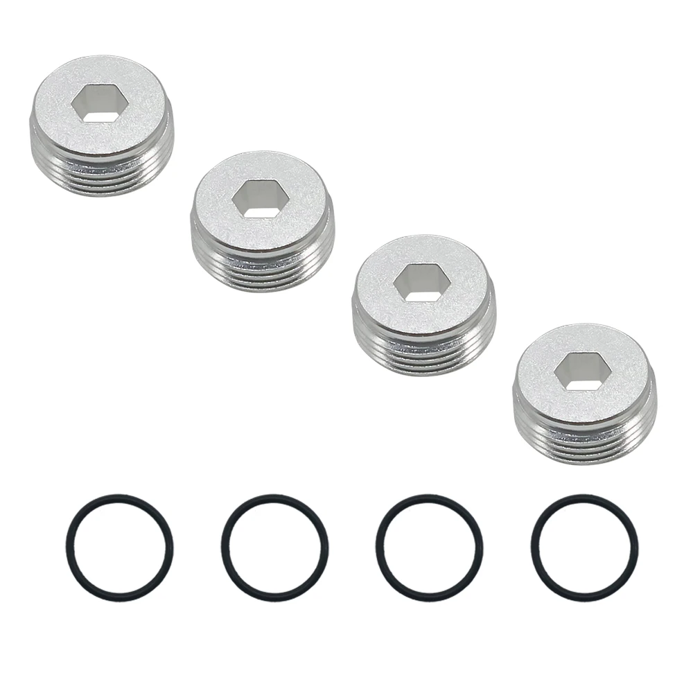 4 pcs/set Front Hub Nut with O-Rings for 1/7 Arrma 6s Notorious Kraton Outcast Typhon Talion Infraction Limitless Felony