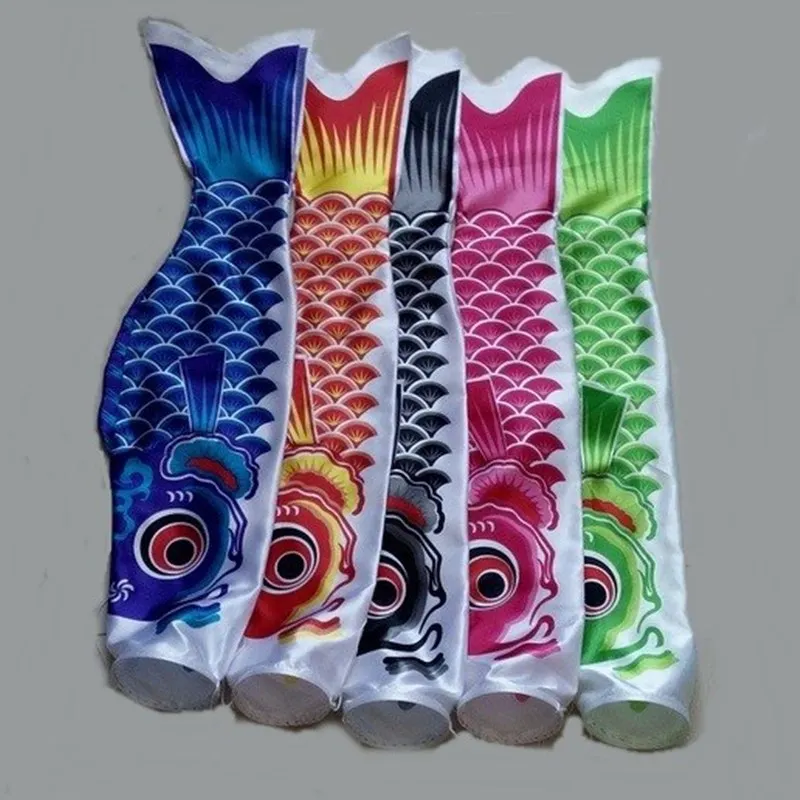 New 100cm Koinobori Japanese Carp streamer Wind Socks Koi nobori Fish Flags Kite Flag Japanese koinobori for Children's Day