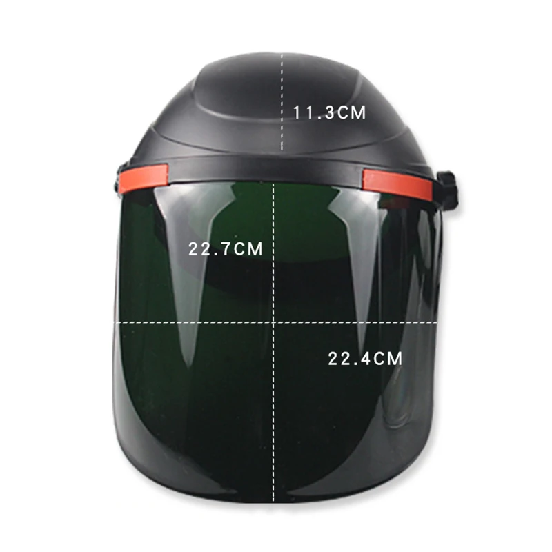 Adjustable Clear Face Visor Shield Cover Safety Workwear Eye Protection Grinding Resistant High Low Temperature For Welding