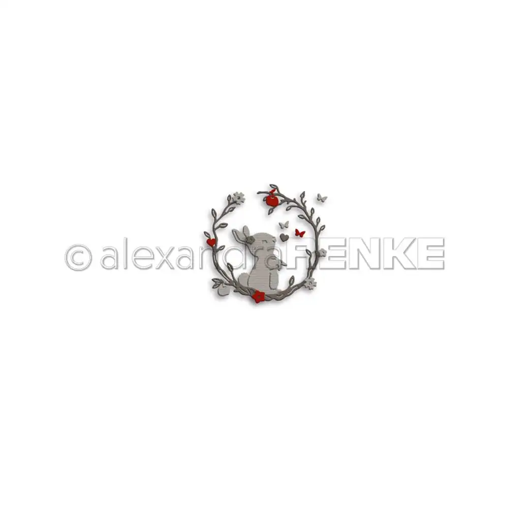 Piggy Craft wykrojniki do metalu foremki do wycinania formy Bunny flower pierścionek w kształcie liści księga gości papierowe rzemiosło forma do noża podkładki chroniące przed uderzeniami ostrzy umiera