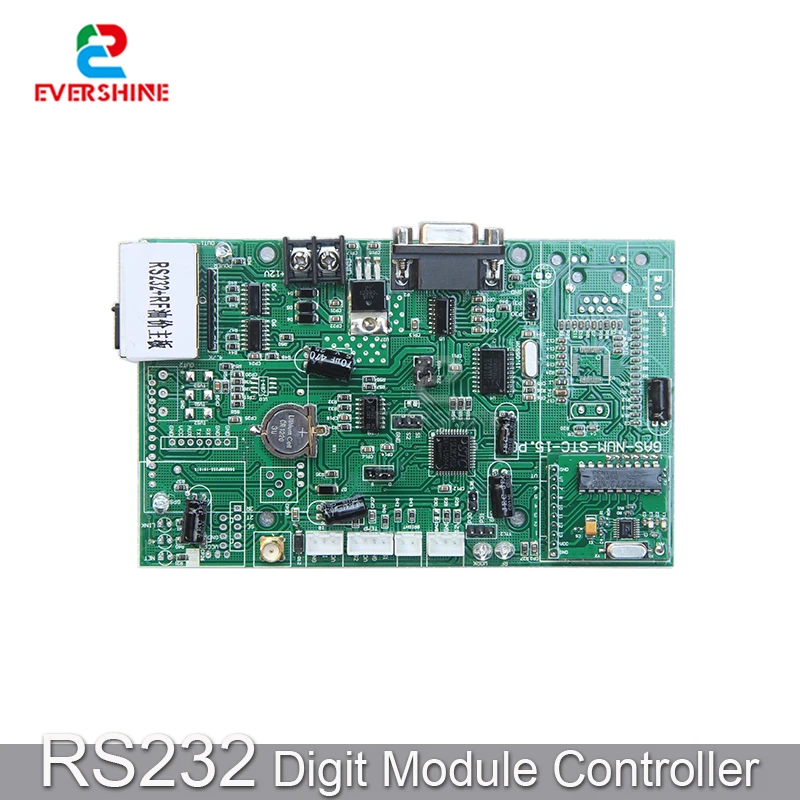 Rs232 rf cartão de controle porta serial para 7 segmento módulo número digital led posto gasolina eletrônico sinal preço combustível