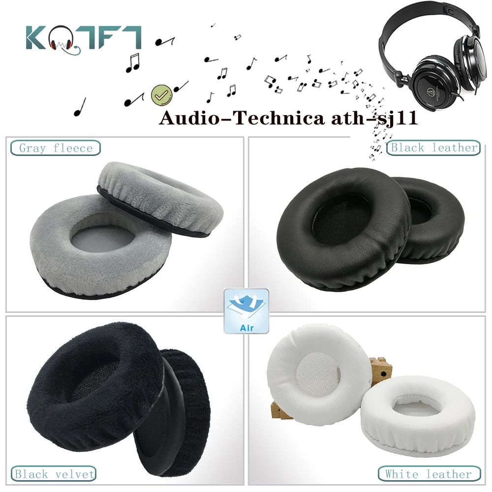 

KQTFT фланель 1 пара сменных амбушюр для Audio-Technica ath-sj11 гарнитура подушки для наушников Чехол подушки чашки