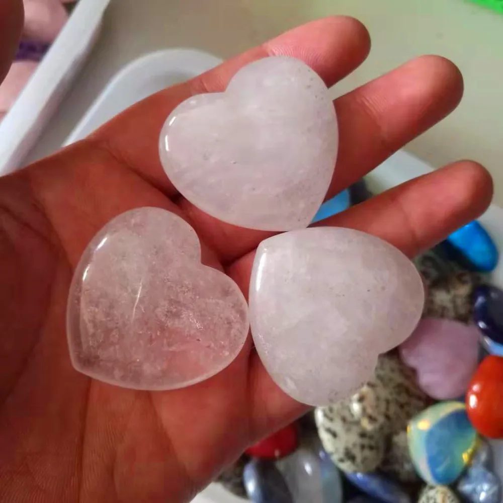 Quartz crystals heart natural stones and minerals gemstones decoracion hogar moderno spiritual meditation kristallen mineralen