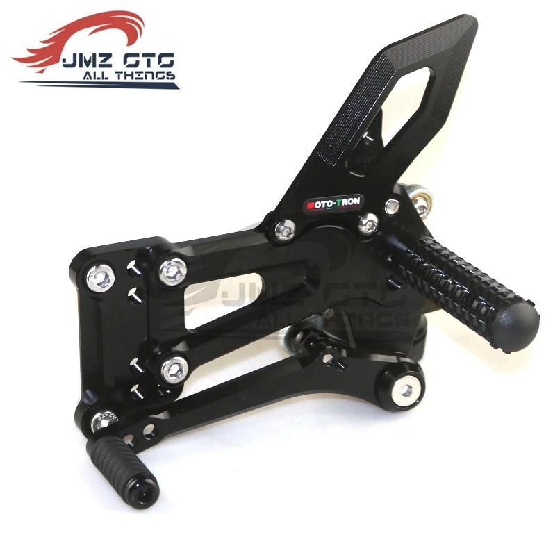 MOTO-TRON Motorcycle CNC Adjustable Rear Set Rearsets Footrest Foot Rest  For BMW S1000RR 2010-2014 / S1000R 2011-2016