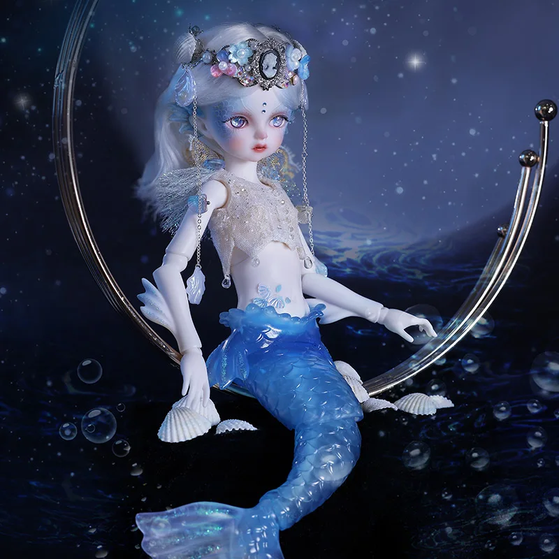 Lucia BJD Doll 1/6 Mermaid Fish Tail Fullset Anime YOSD Resin Pure Handicraft Art Doll