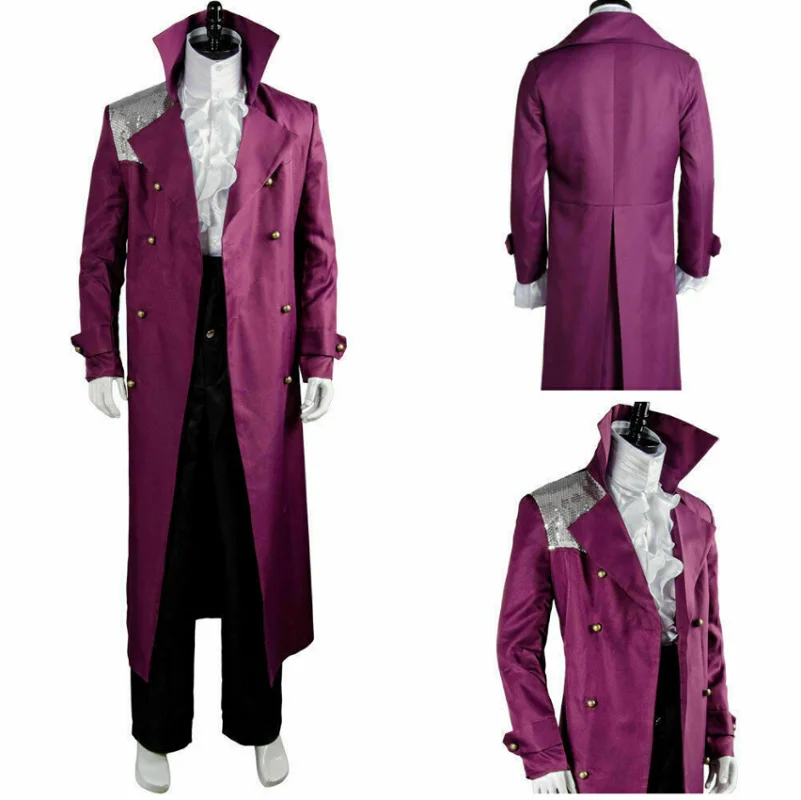 New purple rain Cosplay Jacket Halloween uniform set