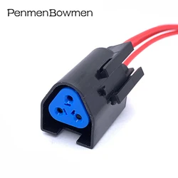1 Set 3 Pin Auto Triangle Rubber Shell Sheath Electrical Cable Connectors Waterproof Female Wire Harness Plug 7-1437710-9