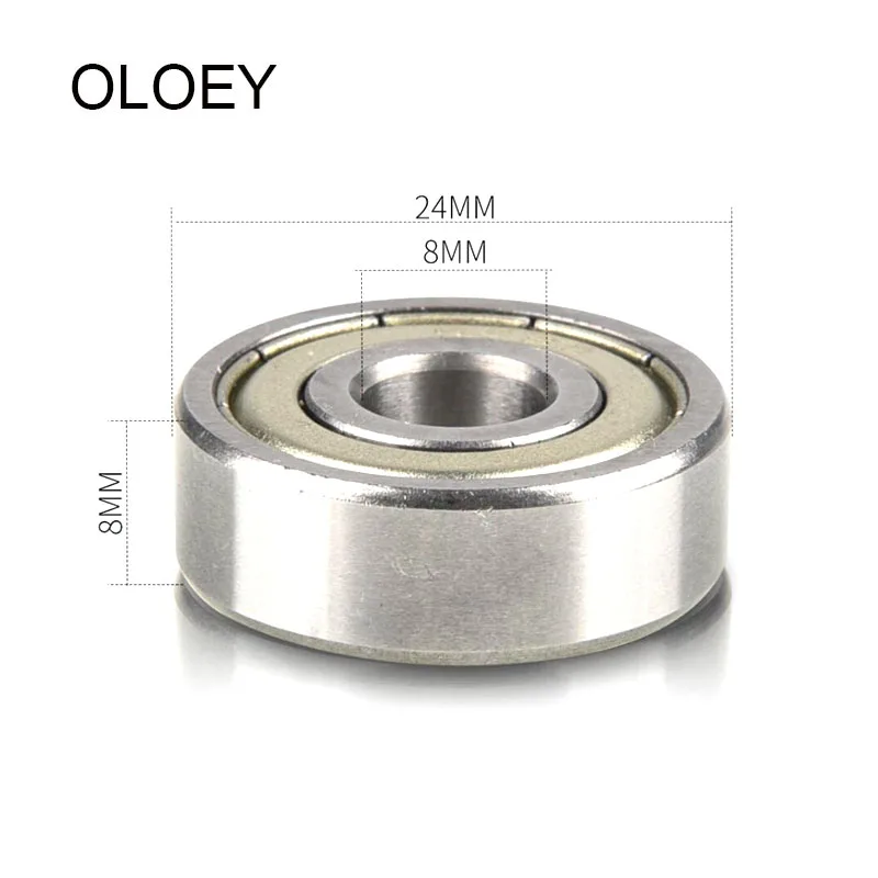 628ZZ 2RS จัดส่งฟรี10/20Pcs ABEC-1 8X24X8Mm Miniature Deep Groove Ball Bearing ทนต่อการกัดกร่อนและคุณภาพสูง