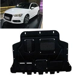 For Audi A3 2015-2018 Black Under Engine Guard Board Splash Shield Mudguard Mud Fender Cover Plate Car Mudflap Mudapron Panel