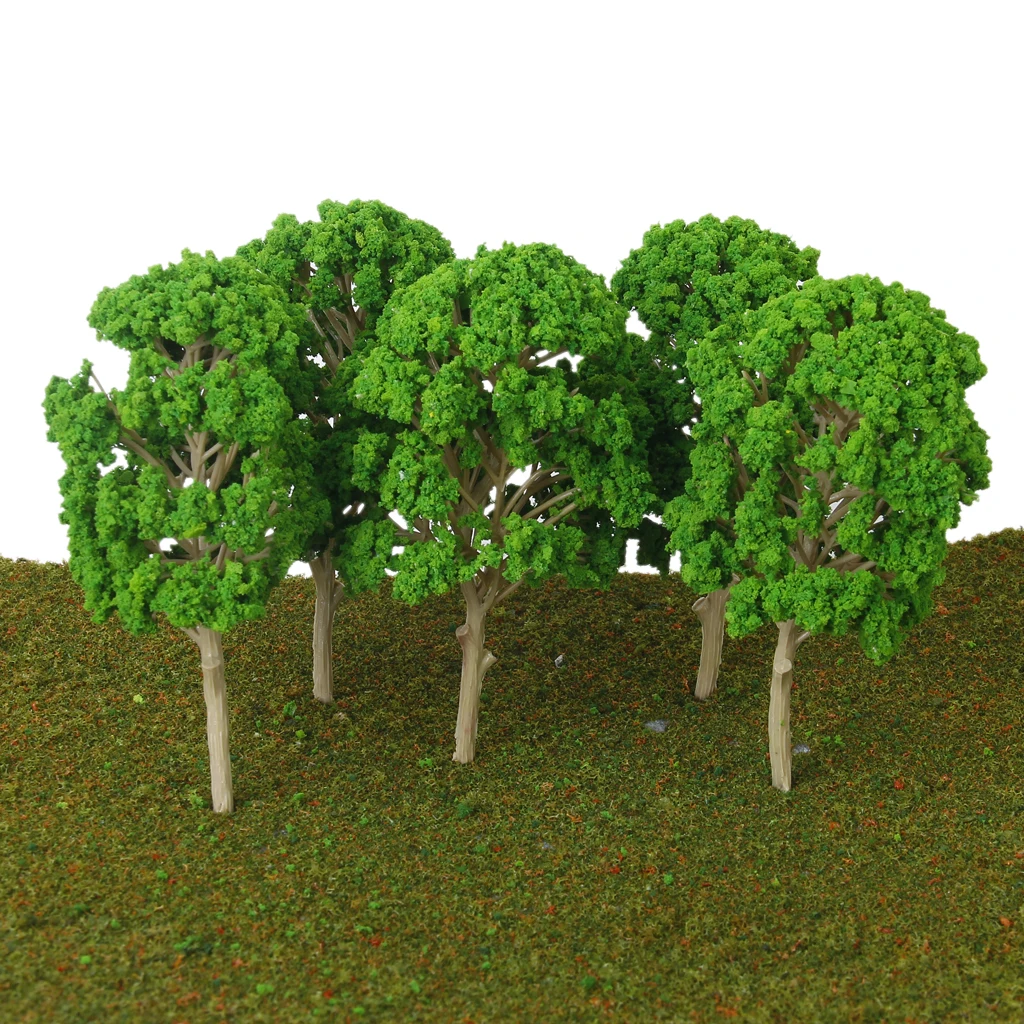 

15cm Model Tree Forest Plants Making Accessories HO Scale Train Railway Railroad Scenery Diorama or Layout, Pack of 5
