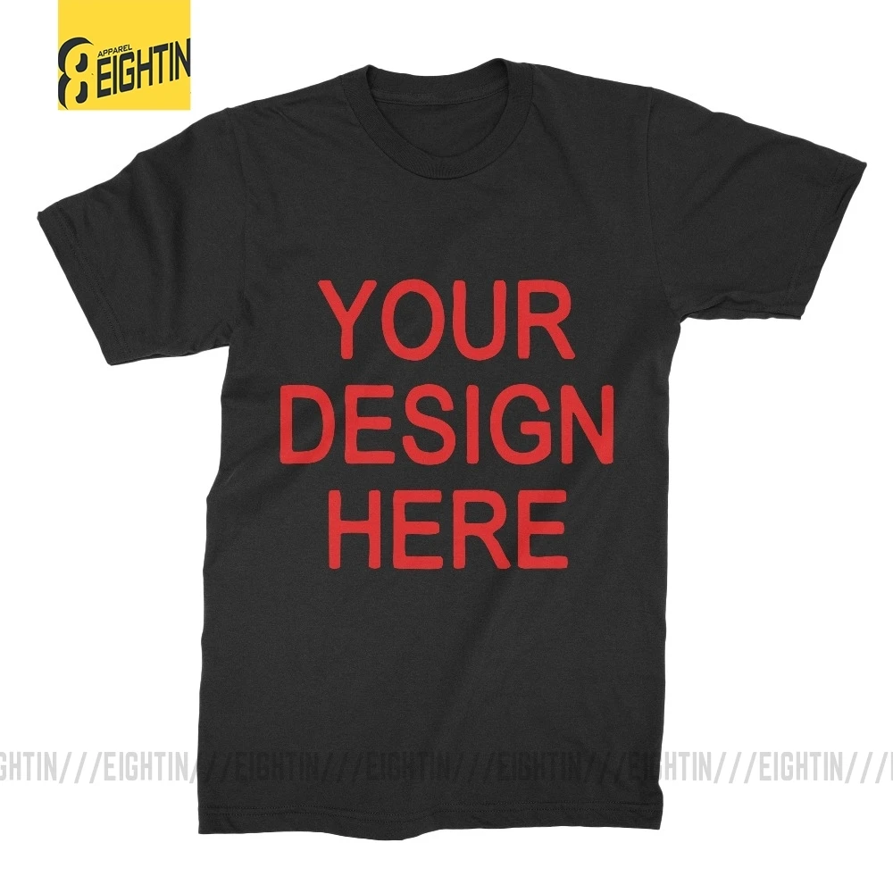 Premium Customized T Shirt Logo Picture Printing 100% Cotton Custom Brand T-Shirt Short Sleeved Print Your Own Design O Neck Tee