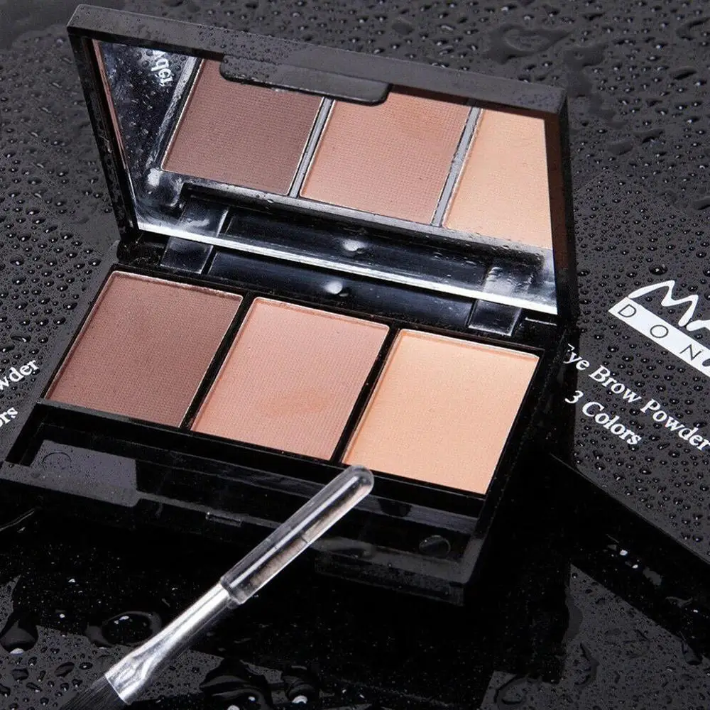 Eyebrow Powder Palette Cosmetic Eye Brow Enhancer Professional Waterproof Makeup Eye Shadow With Brush Mirror Box