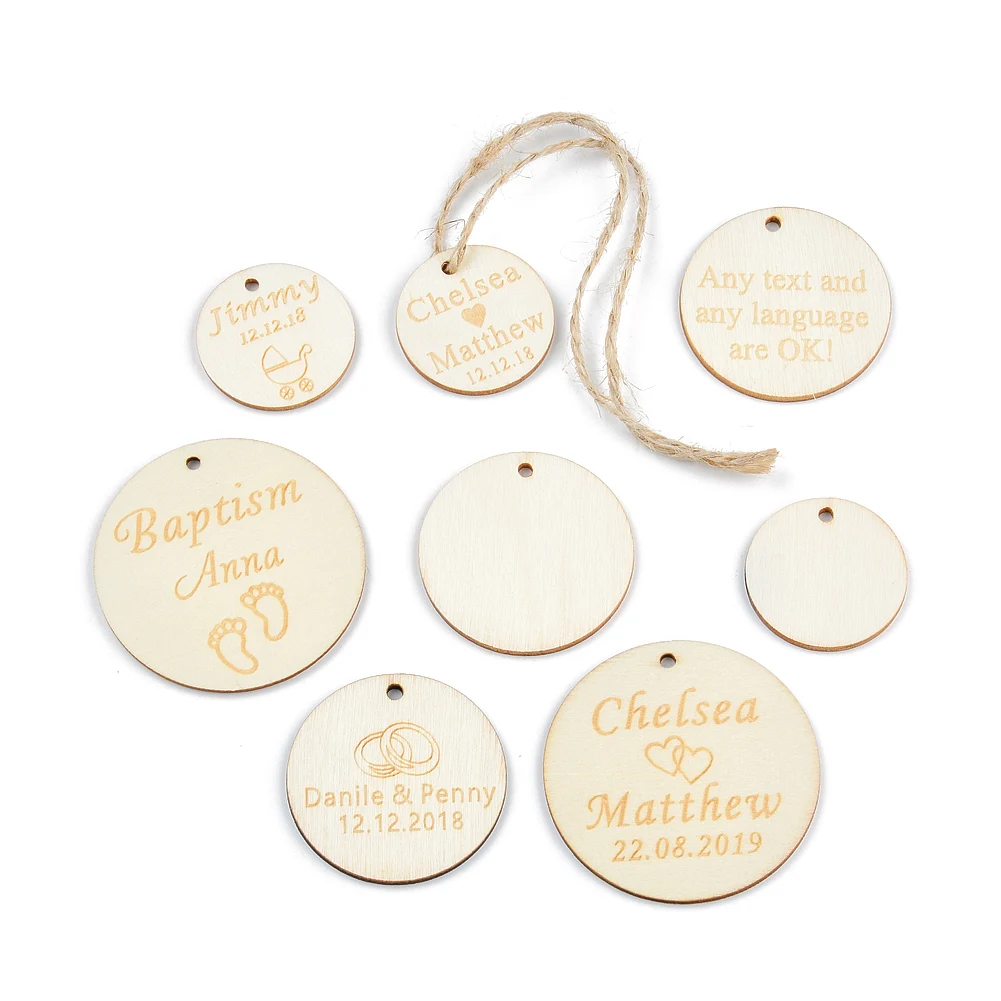 

Personalized Engraved Wooden Love Heart Table Centerpieces, Custom Name Tag, Wedding, Baby Shower, Guest Gift Decor, 50Pcs