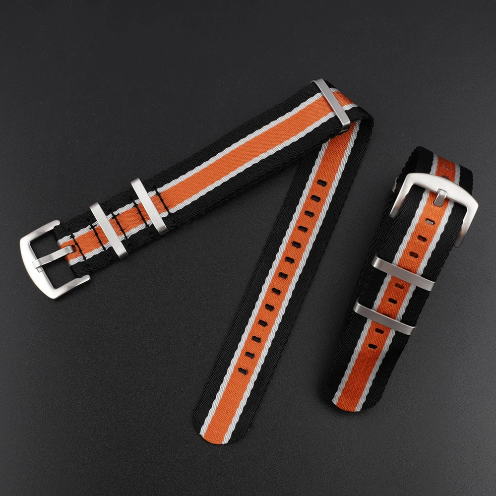 High Quality Nylon Seatbelt Watch Band 22mm Men Women Long Watch Strap Wristband Replacement for Watch Accessories