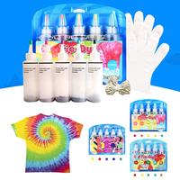 5 Colors Tie-Dye Kit Cotton Linen Clothing Dyes Non-toxic DIY Fashion Dye Kit Paint Colors Clothes For Dyes Painting Tool