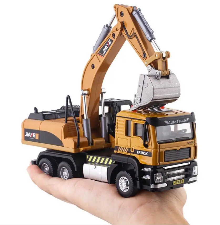 High simulation 1:50 alloy engineering excavator model,dump truck excavator toy,rotary excavator,free shipping