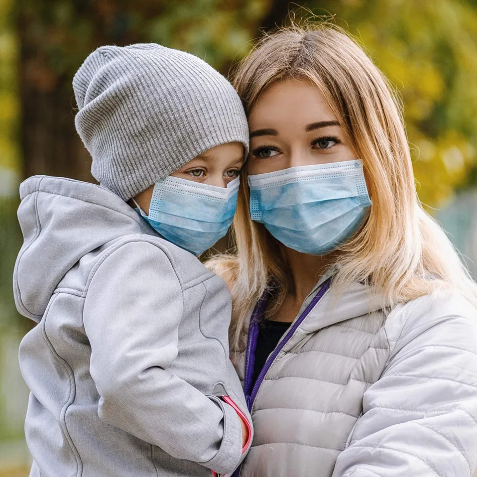 50-600 máscara protetora descartável dos pces protegem a capa de boca 3 camadas nariz não tecido máscaras respiráveis da boca do adulto de mascarillas negras