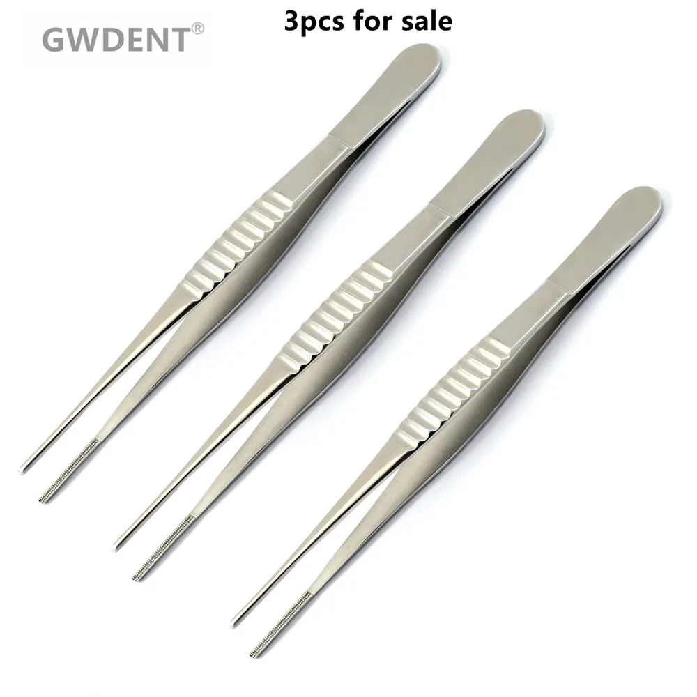 

3Pcs Surgical Tweezers Atraumatic Tissue Forceps Vascular Procedures Debakey Forceps