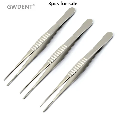 Pinzas quirúrgicas de 3 piezas, pinzas de tejido atraumático, procedimientos vasculares, pinzas de Debakey