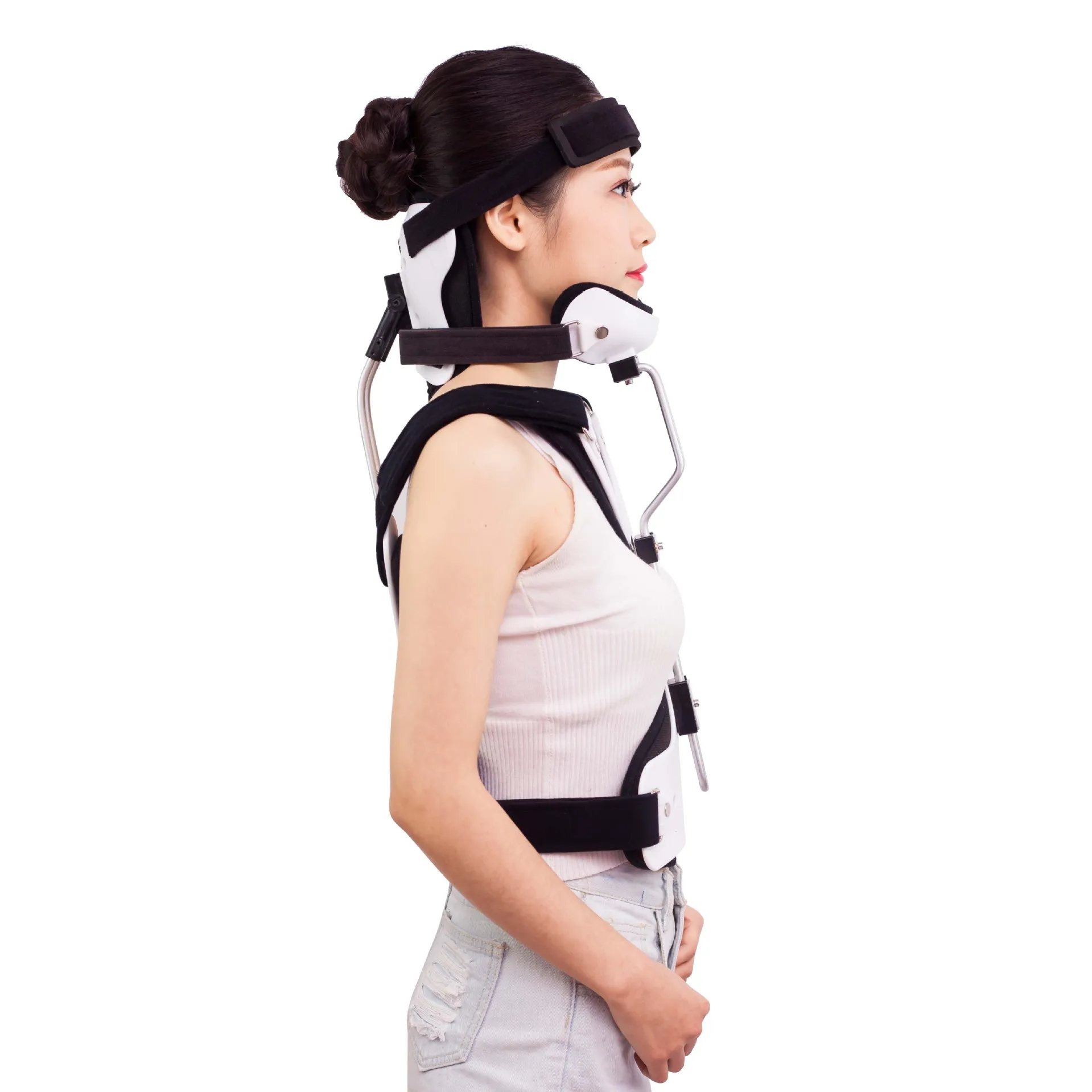 Cervical Fixation Device Adjustable Shoulder Posture Back Corrector Brace Men and Women Clavicle Support Hunching Back Trainer