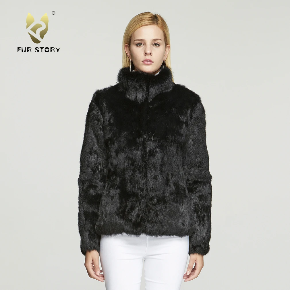 Women's coats Real Rabbit Fur Coat Winter Real Fur Jacket Color Optional women jacket womens spring jackets Fur Story FS151249