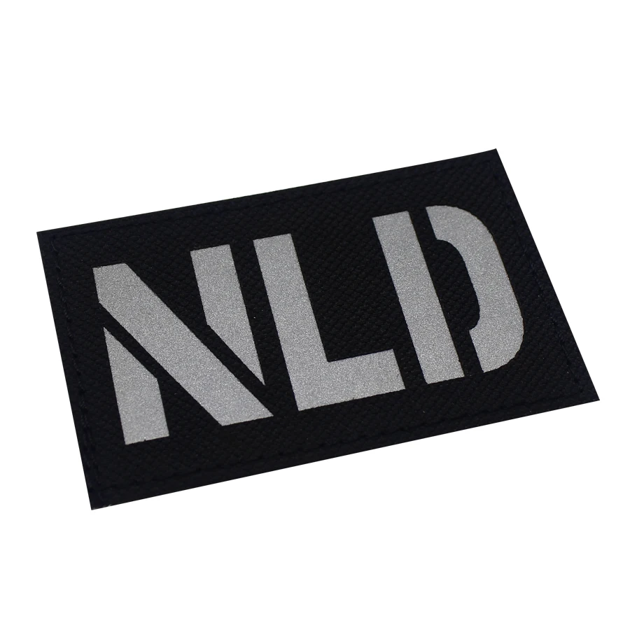 1PCS NLD The Netherlands Flag Infrared Reflective IR Patch Badge Holland National Emblem Dutch  Tactical Sticker Hook Loop image 5