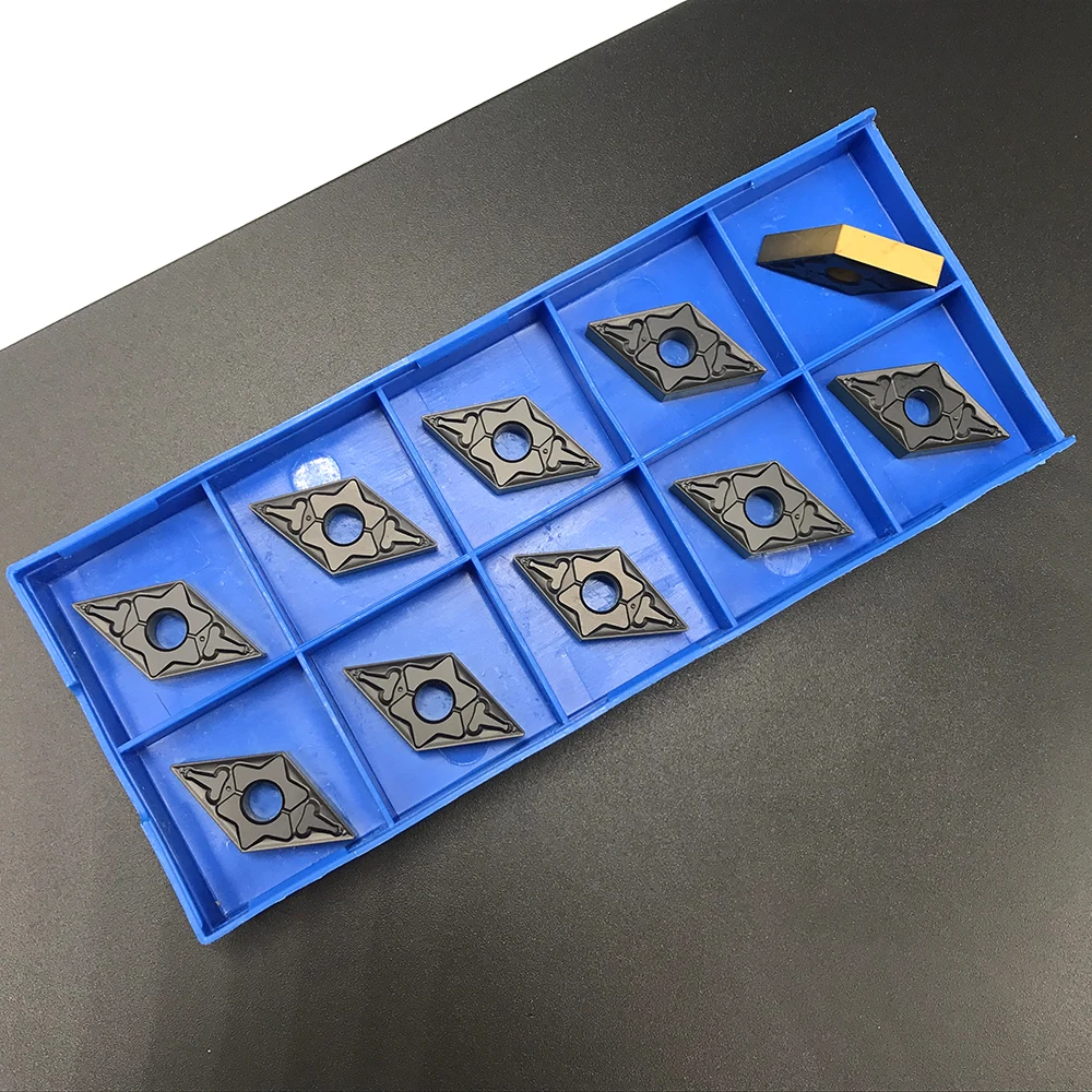 Soportes de herramientas de torneado CNC, insertos de carburo de torneado, herramienta de torneado, mecanizado de piezas de acero, DNMG150404 PC4225 TM, 10 Uds.
