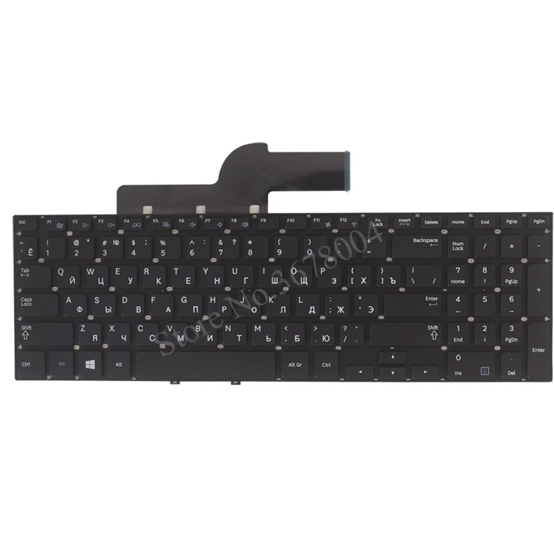 Russian Keyboard for Samsung NP550P5C 550P5C-S01 550P5C-S02 550P5C-T01 NP355E5X 355E5X 355V5X NP355V5X E5C V5C Black RU