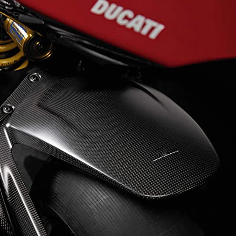 For DUCATI Panigale V4 S R Streetfighter V4S Carbon Fiber Akrapovic Exhuast Rear Fender Hugger Mudguard Motorcycle Accessories