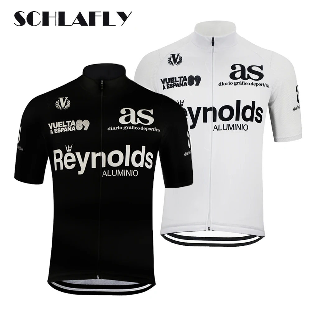 ملابس فريق رينولدز جيرسيه من فويلتا أيسبانا 1989 لرياضة ركوب الدراجات جيرسيه احترافي ملابس ركوب الدراجات من الجيرسيه