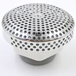 Stainless steel  Bathtub water suctions cylindrical shape Bathtub accessories 1.5 inch Bathtub water return Silver massage jet