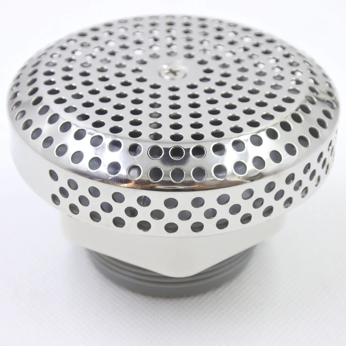 Stainless steel  Bathtub water suctions cylindrical shape Bathtub accessories 1.5 inch Bathtub water return Silver massage jet