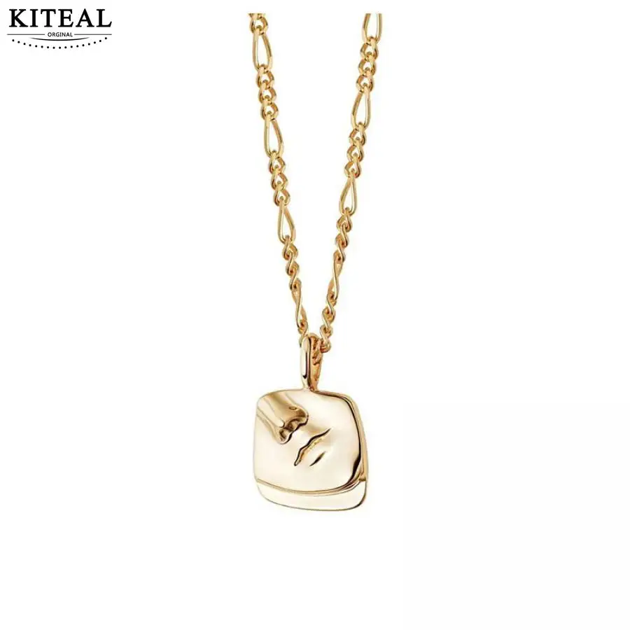 

KITEAL Best Gift Gold color Lady necklaces & pendants Small, abstract faces bead necklace Wedding Jewelry Accessories